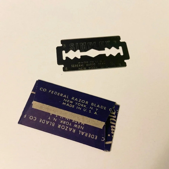 Vintage  Simplex Razor Blades New York USA Lot of 12 - Picture 10 of 12